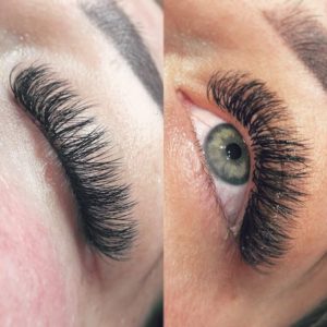 false eyelashes at fringe benefits la bella beauty salon gloucester