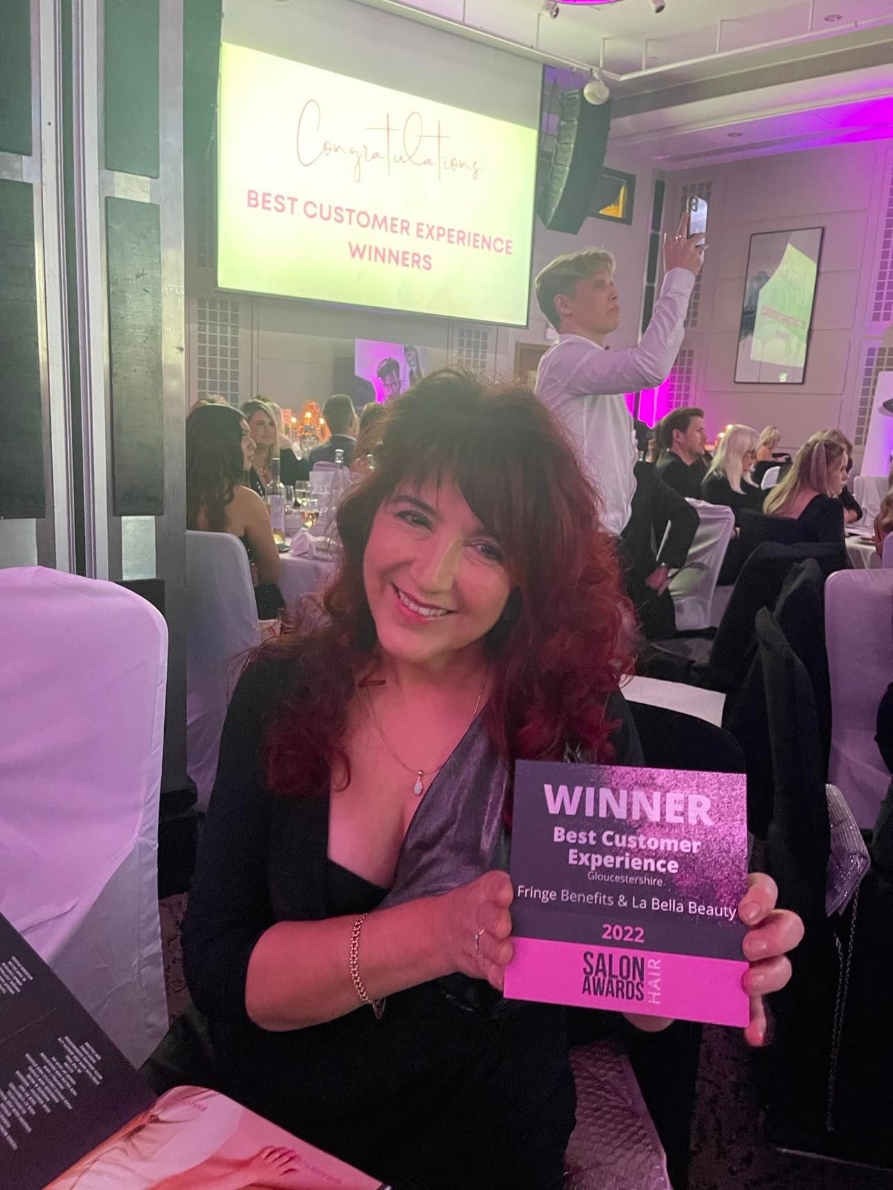 FRINGE BENEFITS AND LA BELLA BEAUTY SALON IN GLOUCESTER WIN BEST SALON AND BEST CUSTOMER SERVICE AT THE SALON AWARDS 2022 FRINGE BENEFITS AND LA BELLA BEAUTY SALON IN GLOUCESTER WIN BEST SALON AND BEST CUSTOMER SERVICE AT THE SALON AWARDS 2022