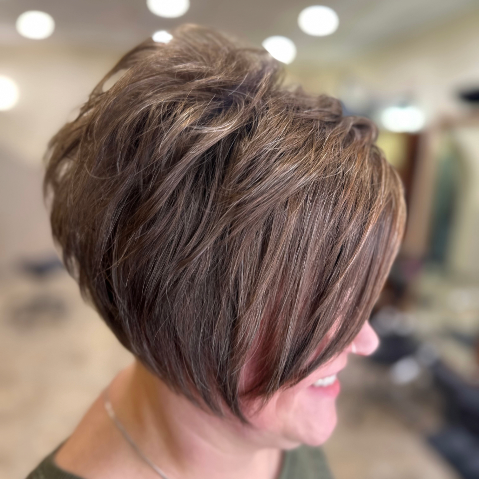 The Bob Hair Cut at Fringe Benefits Hairdressing Salon, Gloucester in Gloucestershire