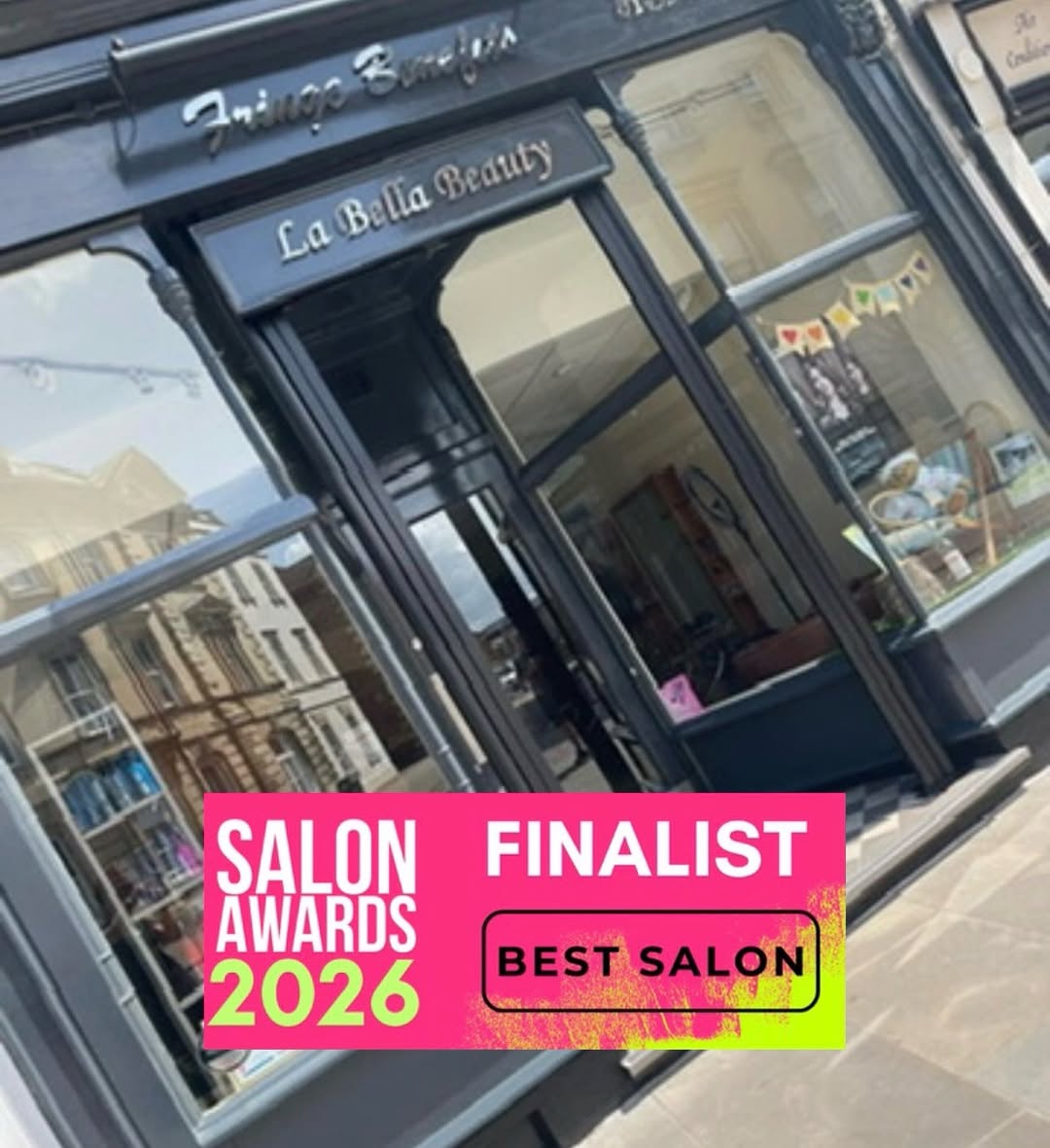 Fringe Benefits & La Bella Beauty Are Salon Awards UK 2026 Finalists Fringe Benefits & La Bella Beauty Are Salon Awards UK 2026 Finalists
